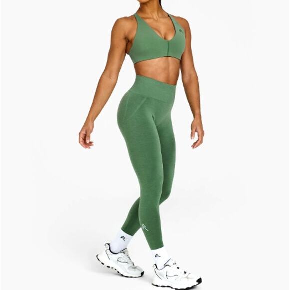 Oner Active Forest Green Effortless Seamless Leggings Size M - Picture 10 of 10